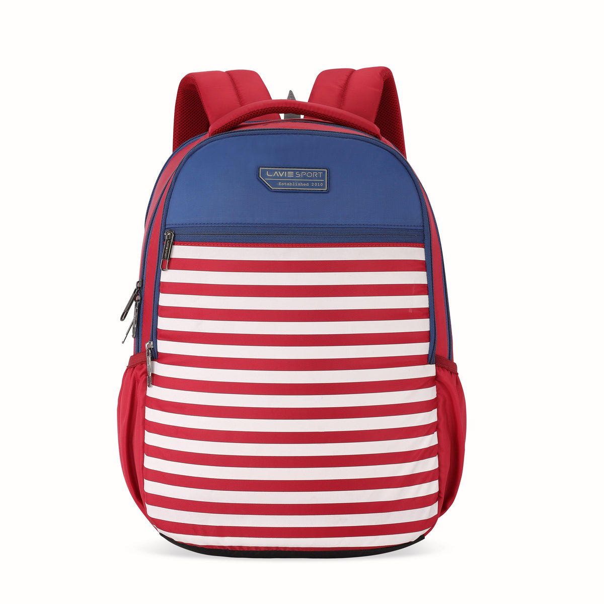 Lavie Sport Nautical 26L Printed School Backpack for Girls Red