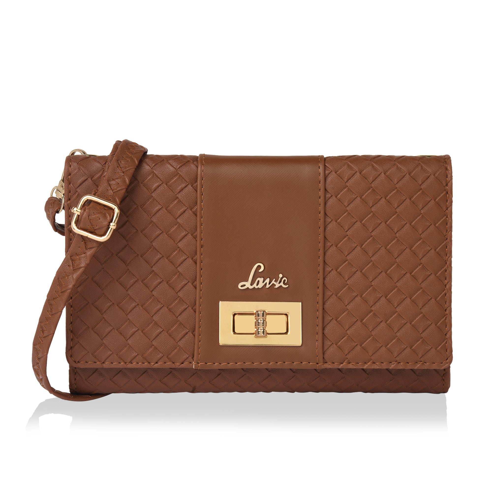 Stylish and Elegant Sling bag with Bottega texture Flap amp