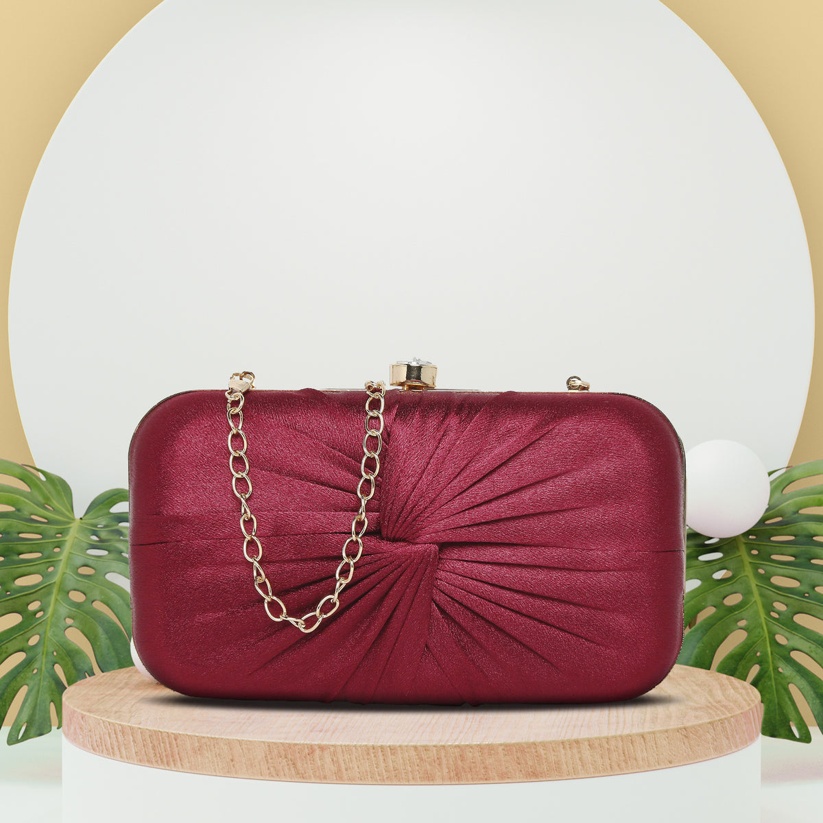 Maroon clutch outlet bag