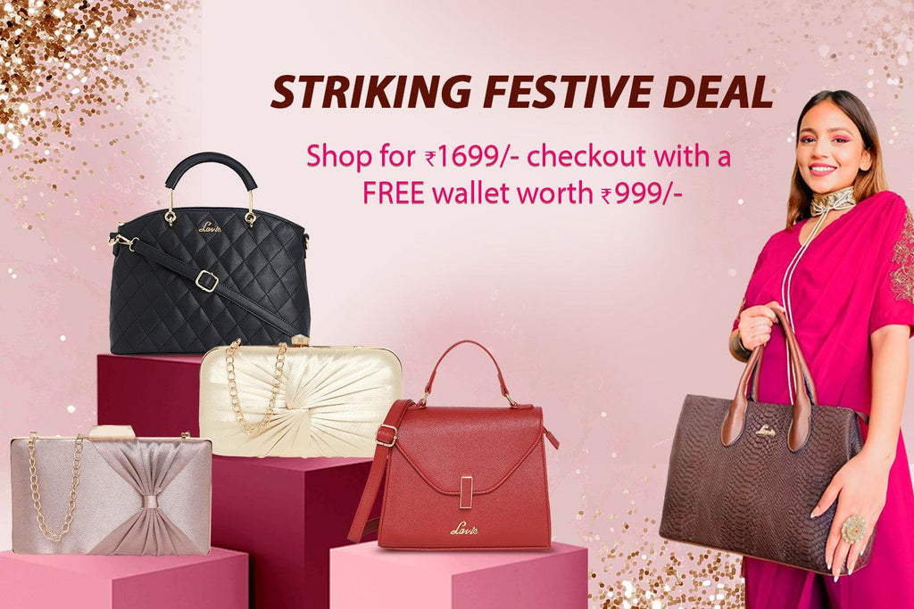 Buy Lavie YALTA LG Black Geometric Medium Handbag For Women At Best Price @  Tata CLiQ