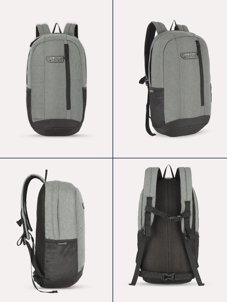 Lavie Sport 22L Ledge Casual Backpack for Girls and Boys|Men & Women Grey - Lavie World