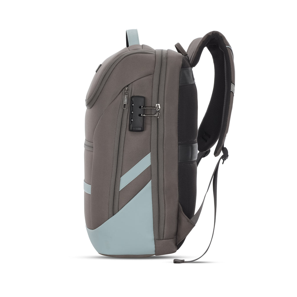 Lavie Sport Emperor 24L Anti-theft Laptop Backpack For Men & Women |Boys & Girls (Grey/PBlue)