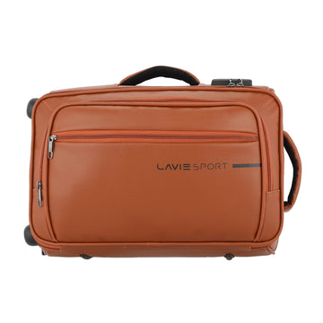 Lavie Sport 45 cms Premium Majestic Pro Overnighter Laptop Trolley | Duffle Bag Tan