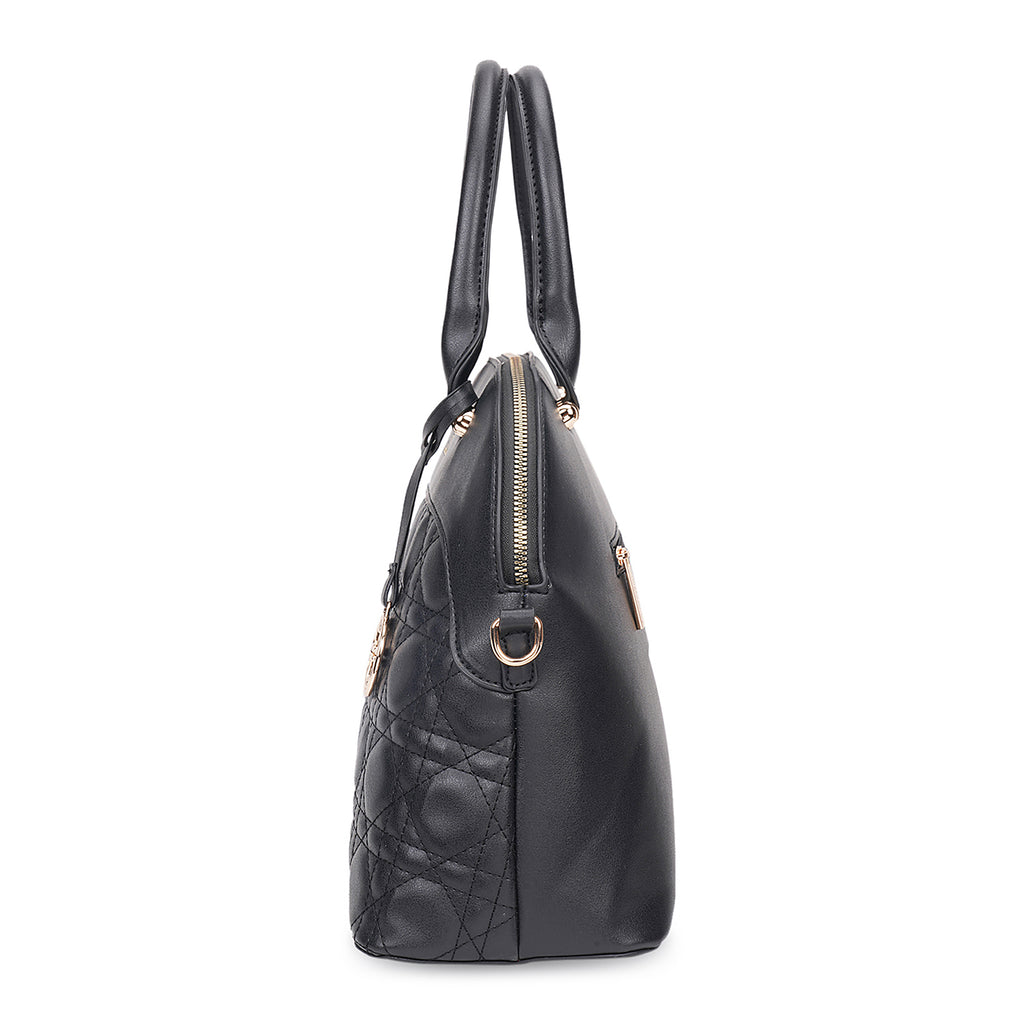 Lavie Luxe Black Medium Women's Marjrie Satchel Bag