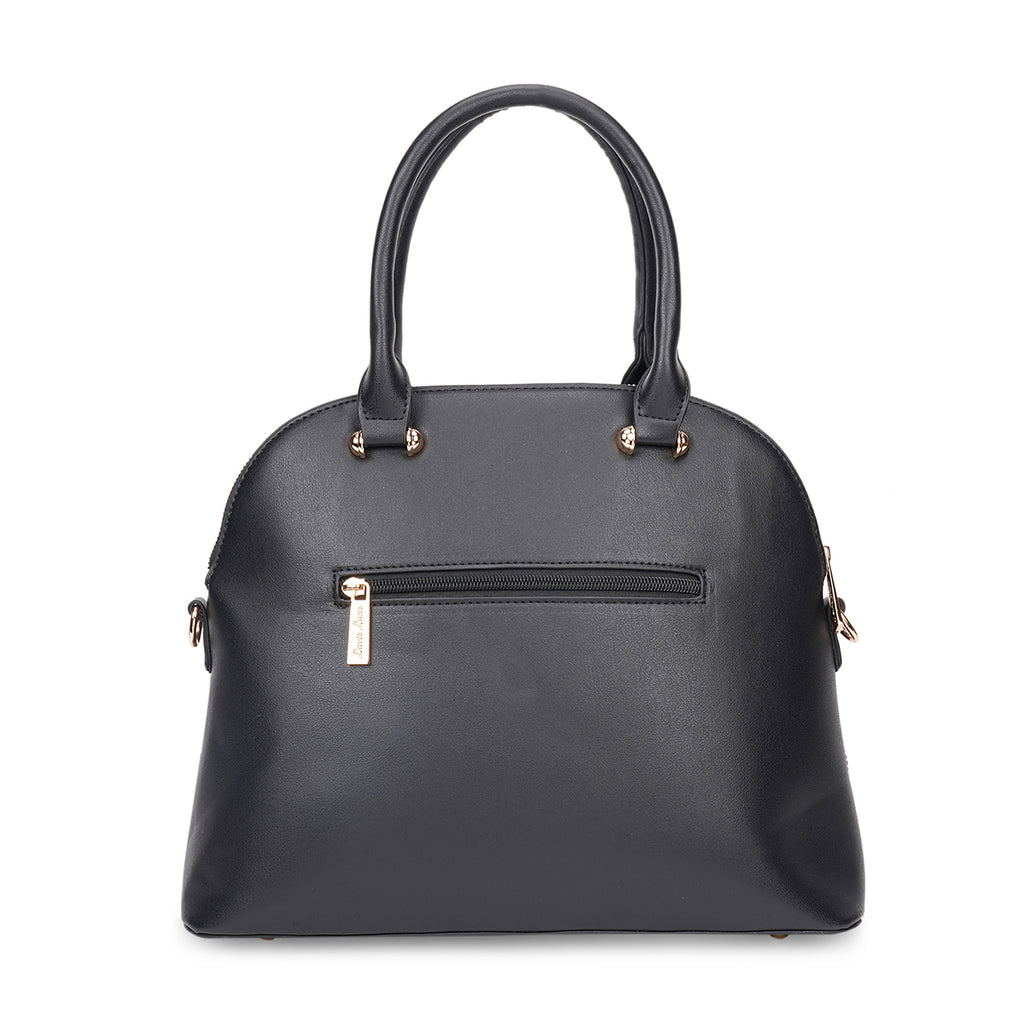 Lavie Luxe Black Medium Women's Marjrie Satchel Bag