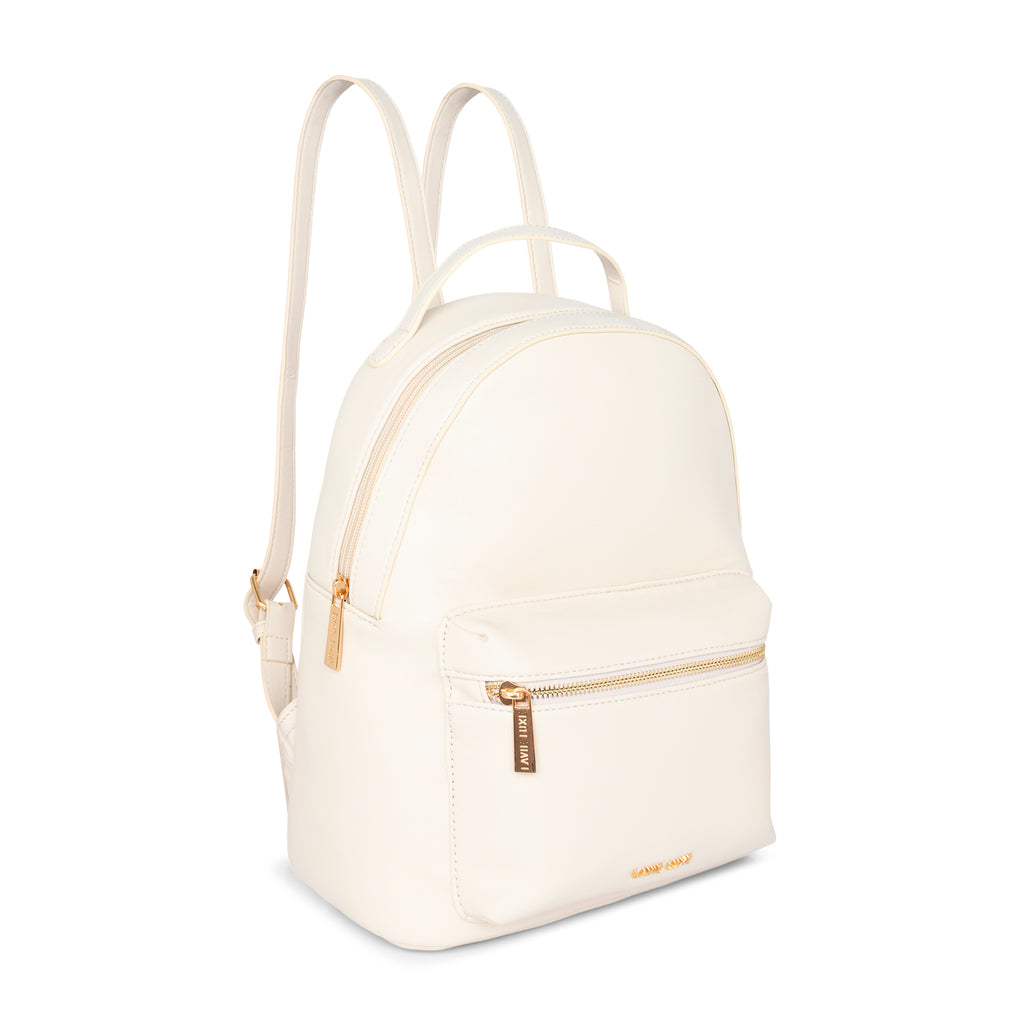 Lavie Luxe Off White Medium Women's Waffle Girl's Backpack