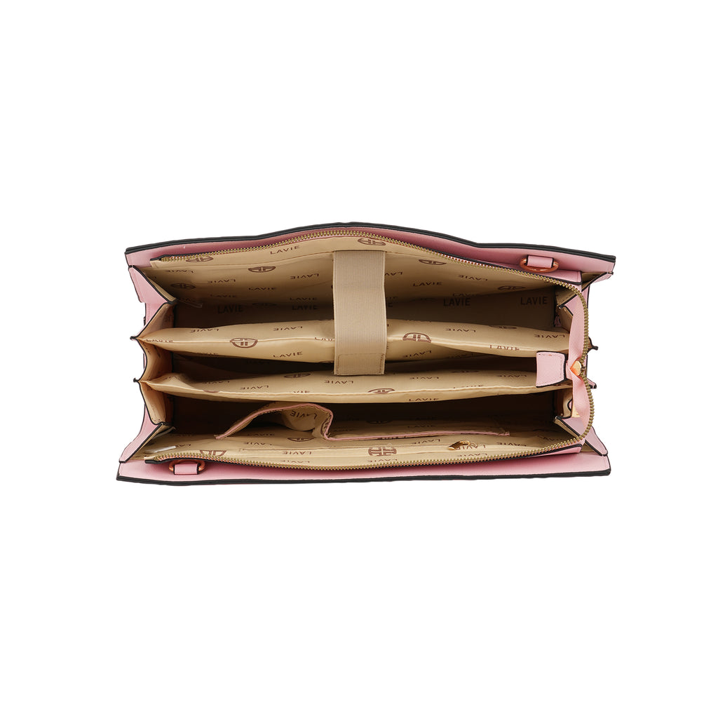 Lavie Luxe Light Pink Large Women's Ella LG Laptop Handbag