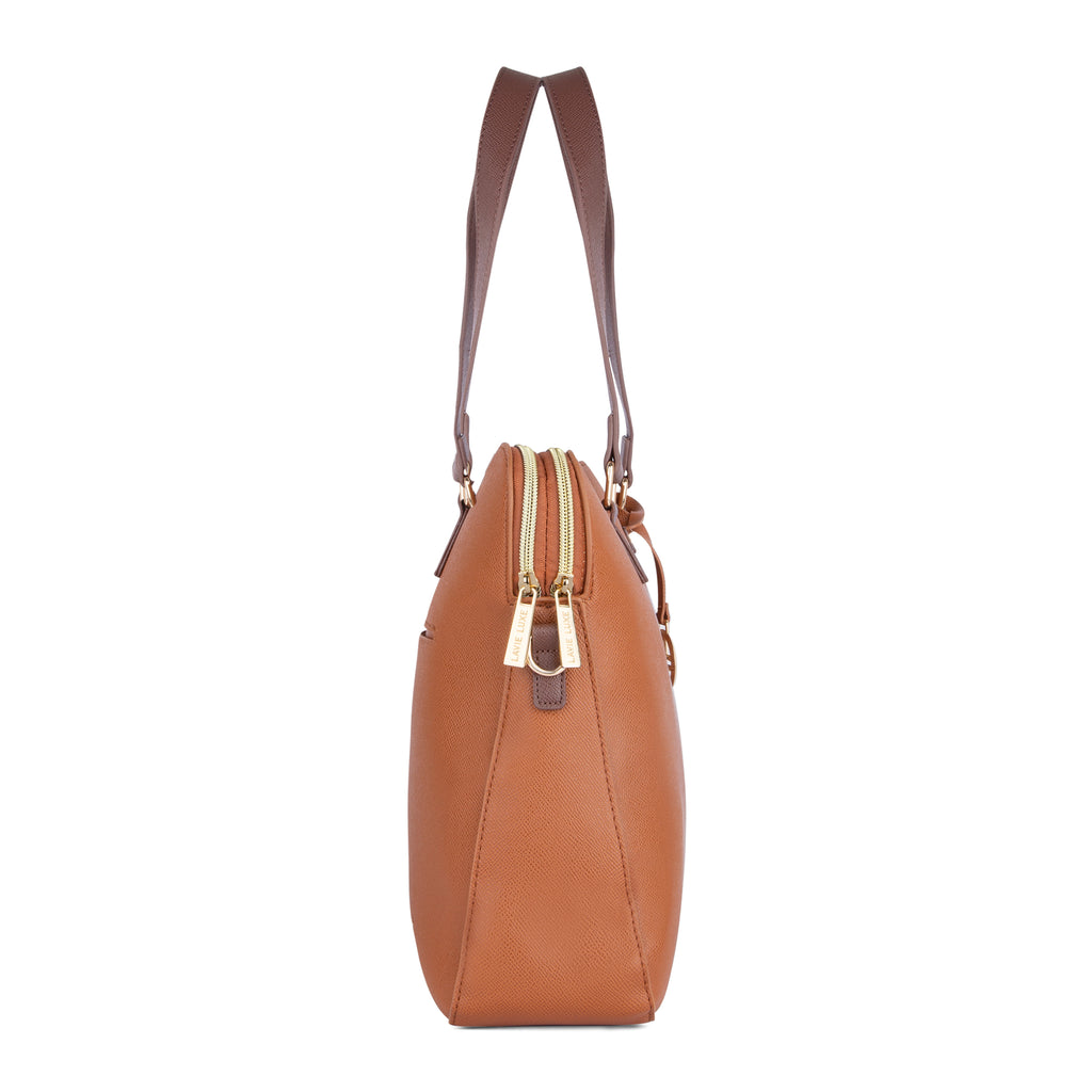 Lavie Luxe Tan Large Women's Mento Laptop Bag