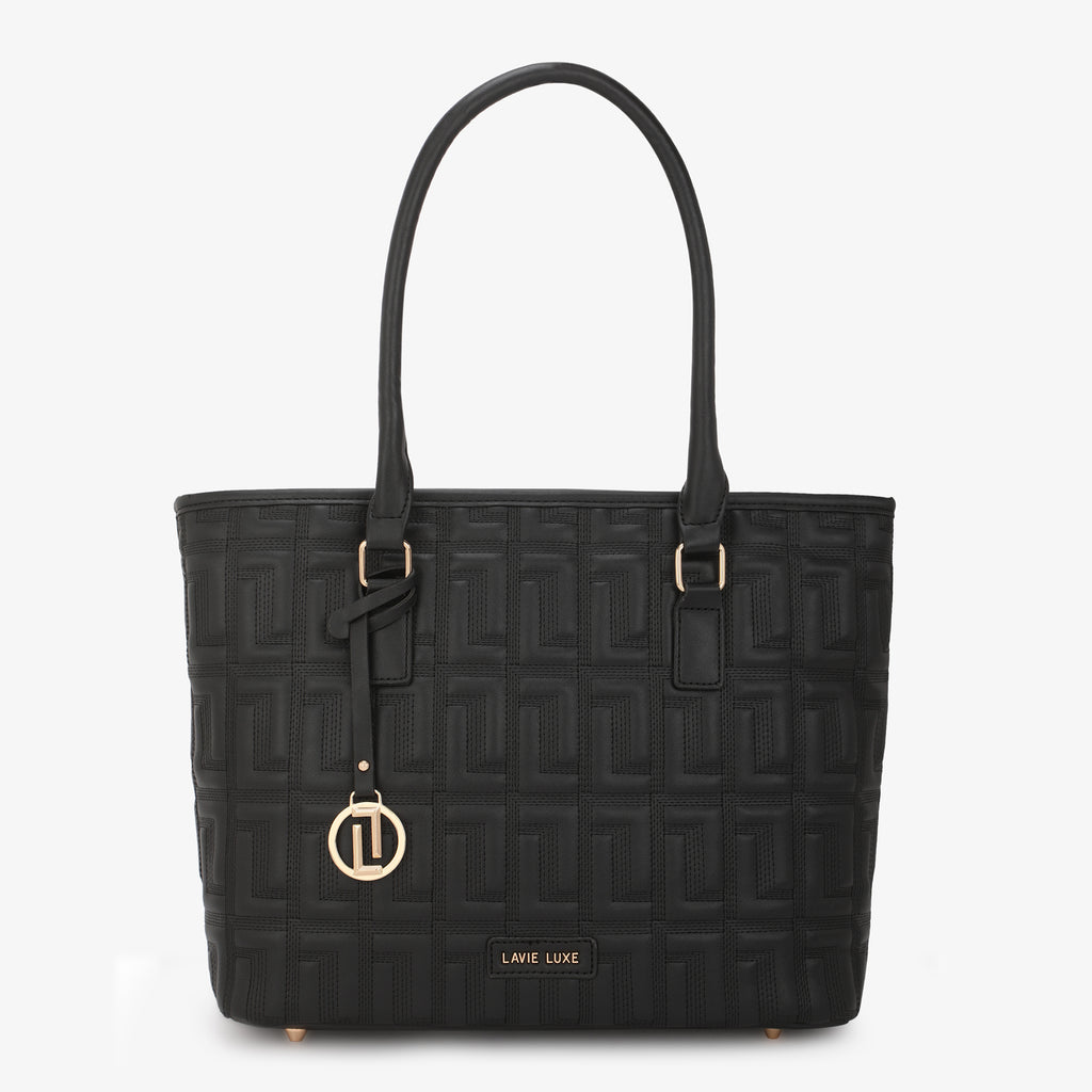 Lavie Luxe Jerry Black Large Women's Tote