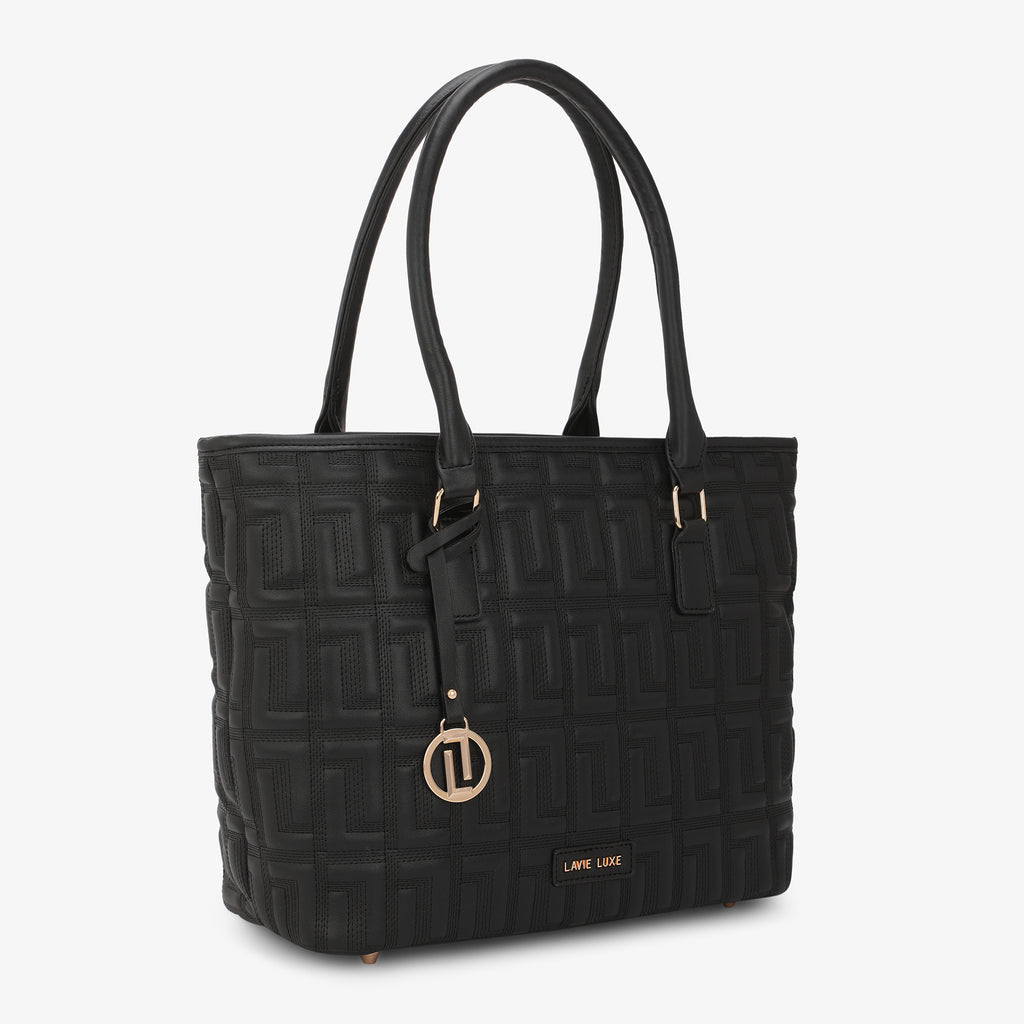 Lavie Luxe Jerry Black Large Women's Tote