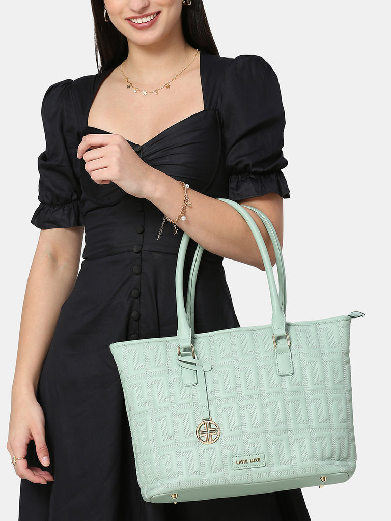 Lavie Luxe Jerry Mint Large Women's Tote