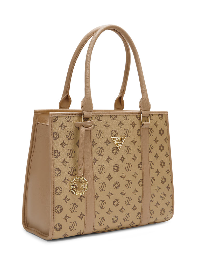 Lavie Signature Chicago Large Taupe Womens Satchel