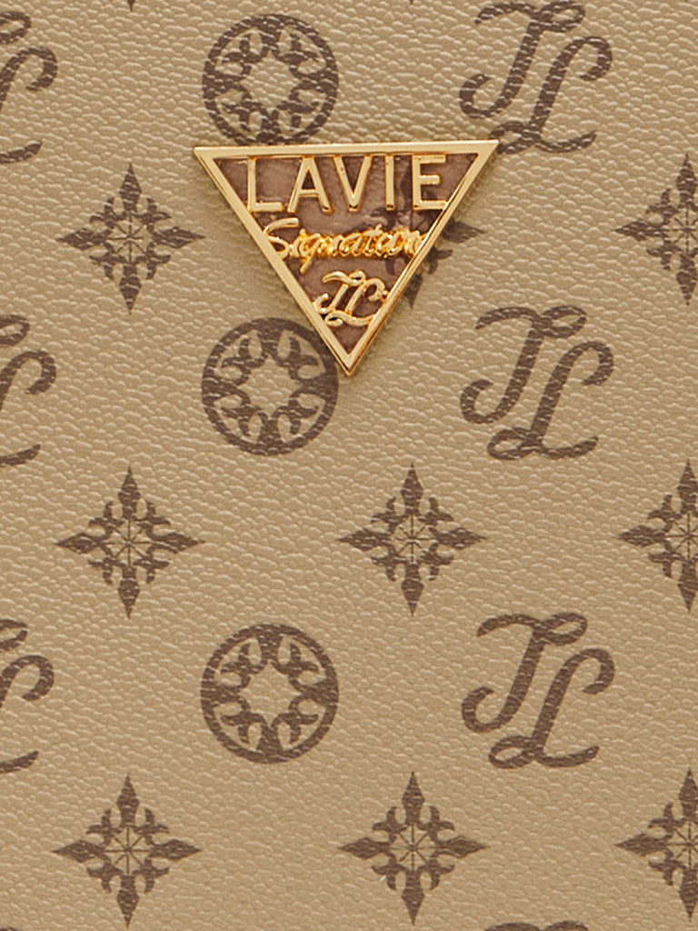 Lavie Signature Chicago Large Taupe Womens Satchel