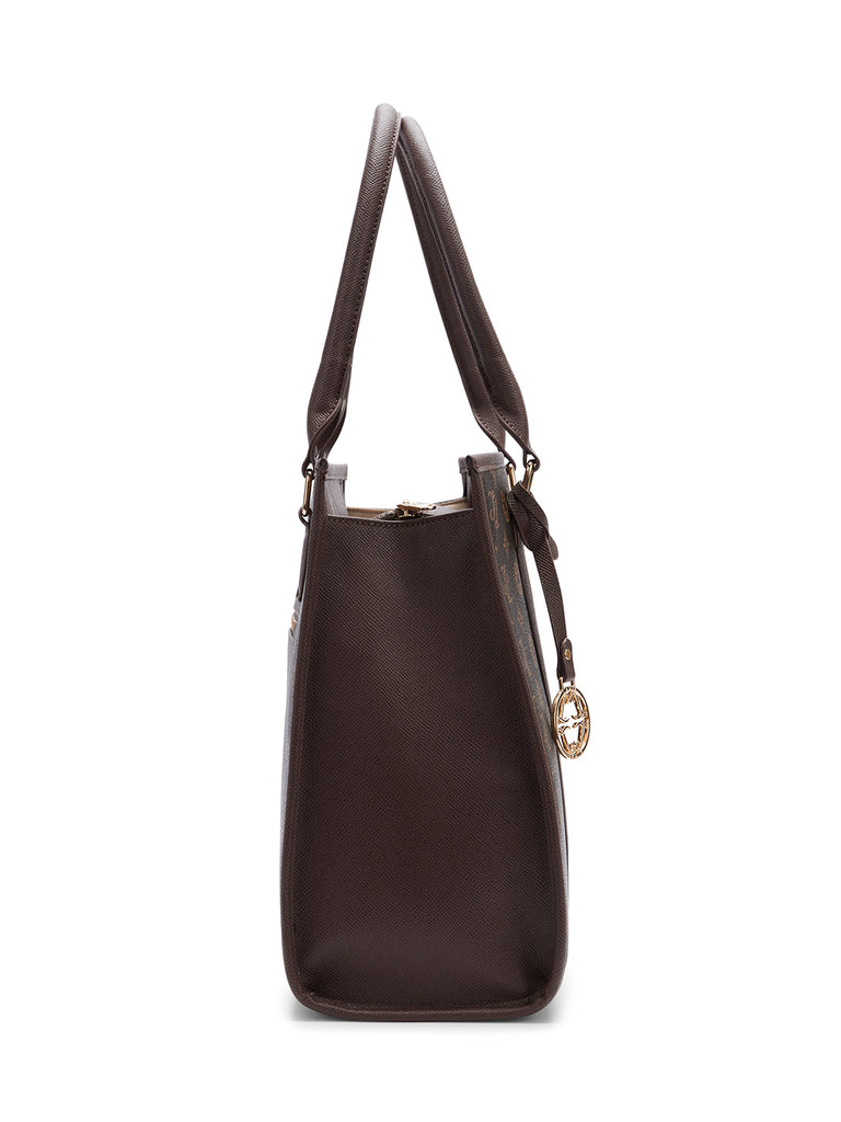 Lavie Signature Chicago Large Choco Womens Satchel