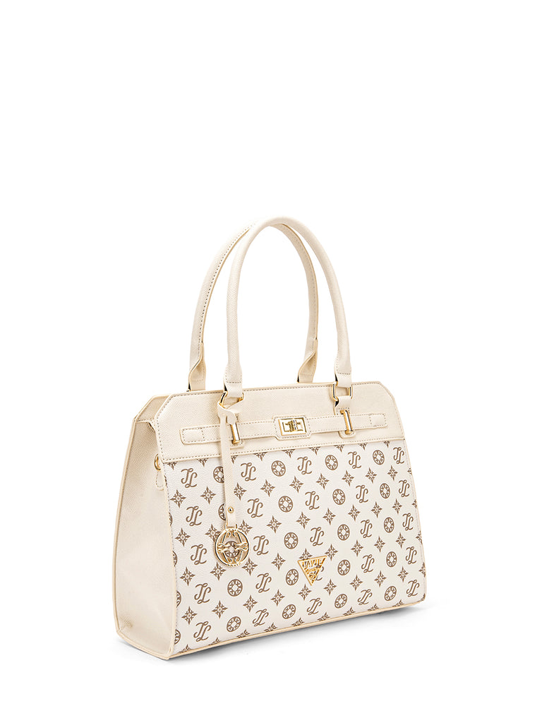 Lavie Signature Manhattan Medium Off White Womens Satchel