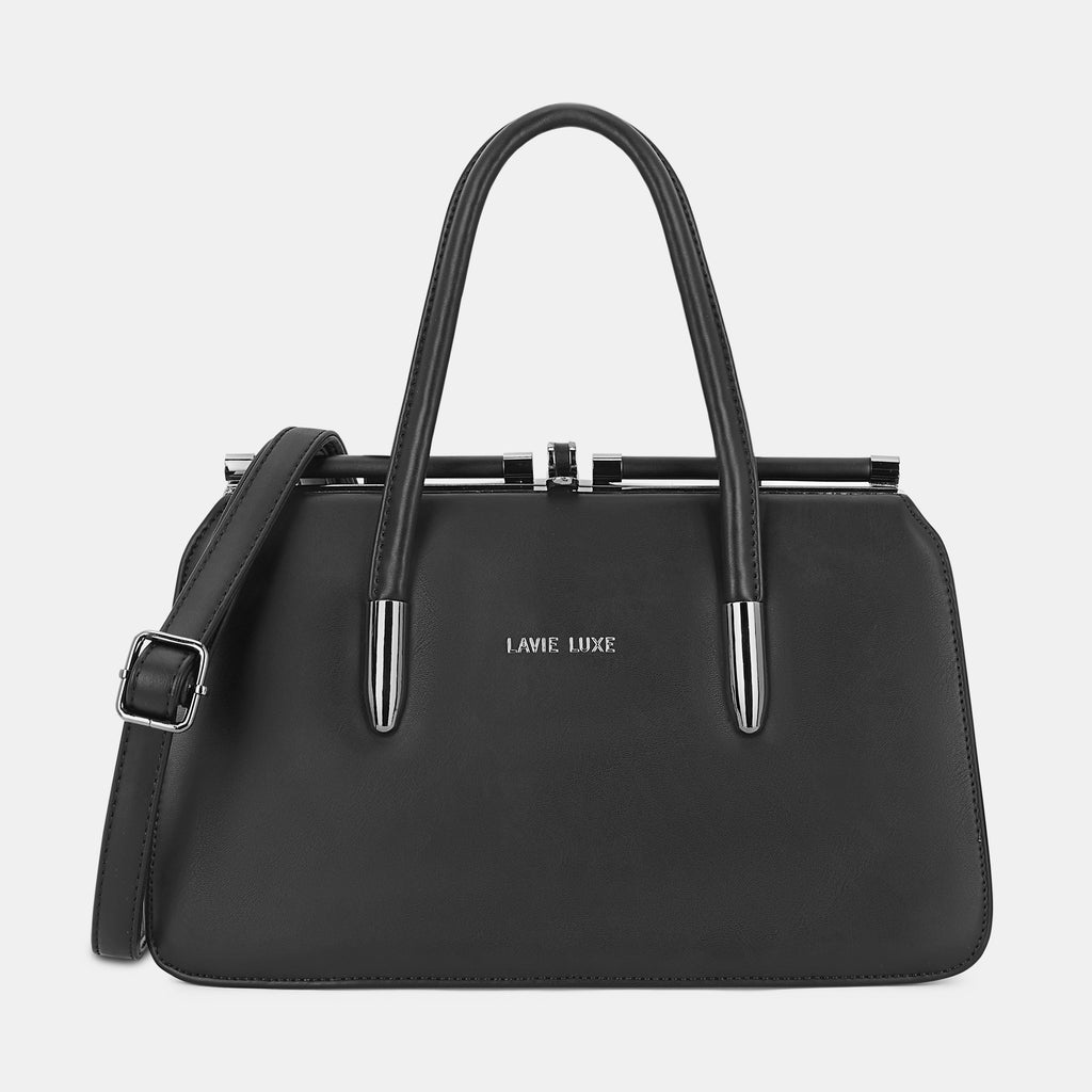 Lavie Luxe Book Frame Black Medium Women's Framed Bag