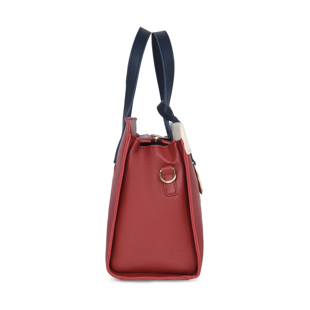 Lavie Luxe Gehry Red Medium Women'S Satchel