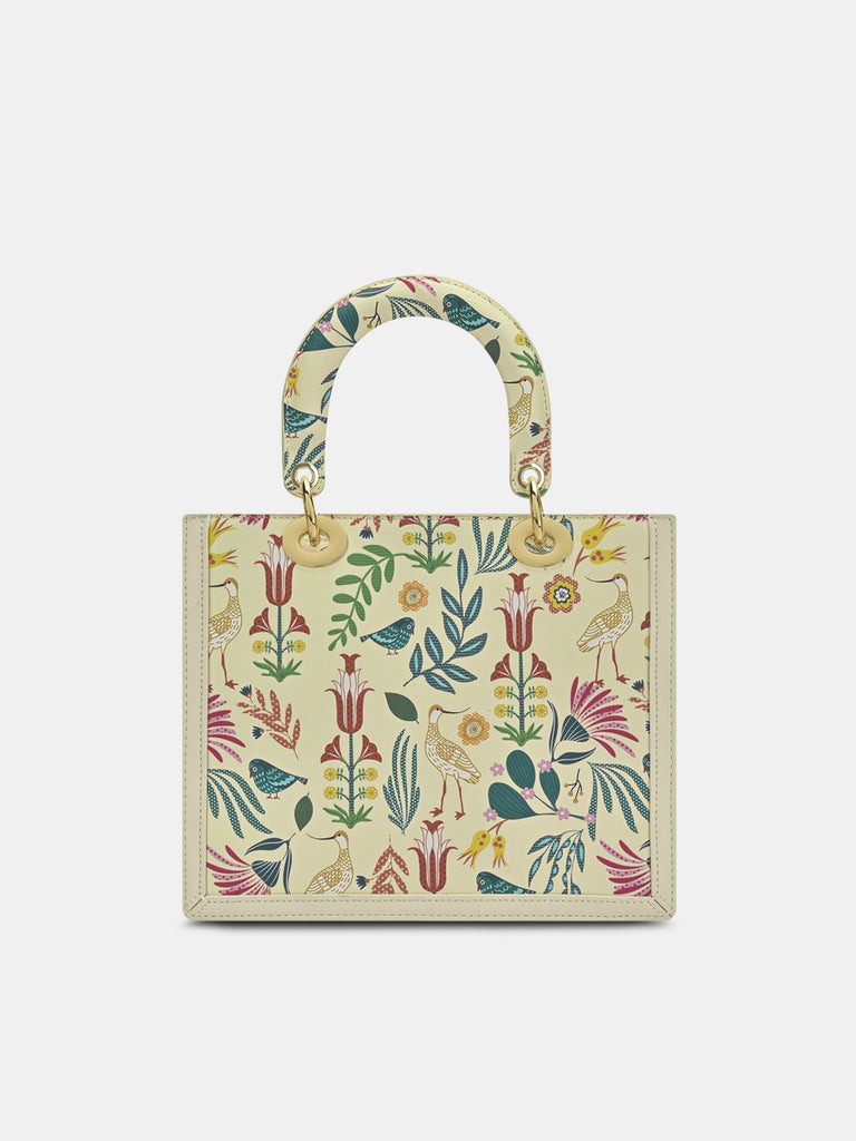 Abutilon Print Small Box Satchel Bag