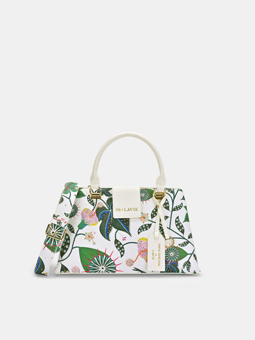 Abutilon Print Satchel Bag