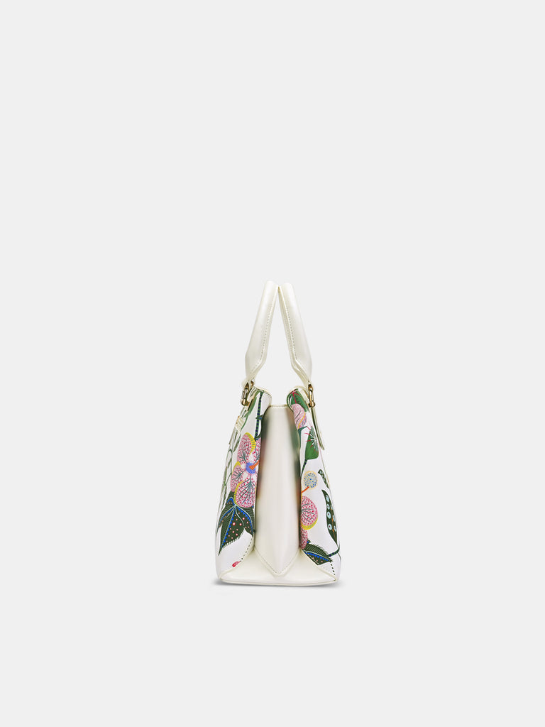 Abutilon Print Satchel Bag