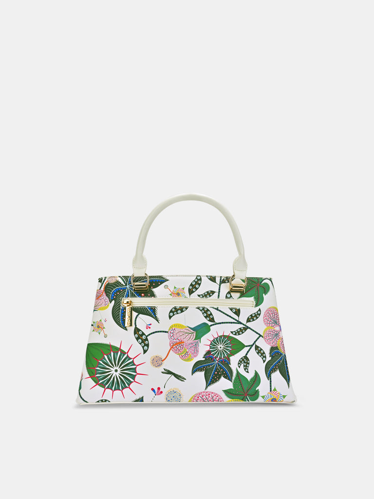 Abutilon Print Satchel Bag