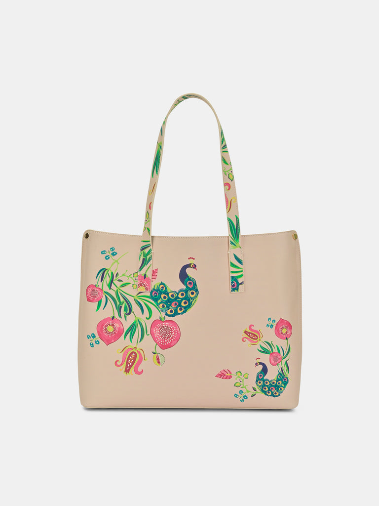 Abutilon Print Large Tote Bag