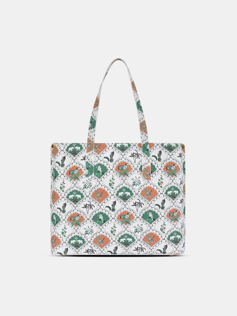 Safari Print Large Tote Bag