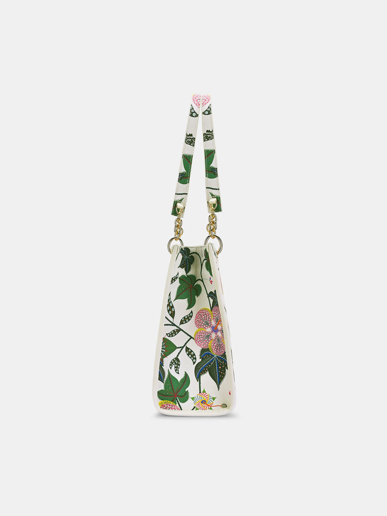 Abutilon Print Large Box Tote Bag