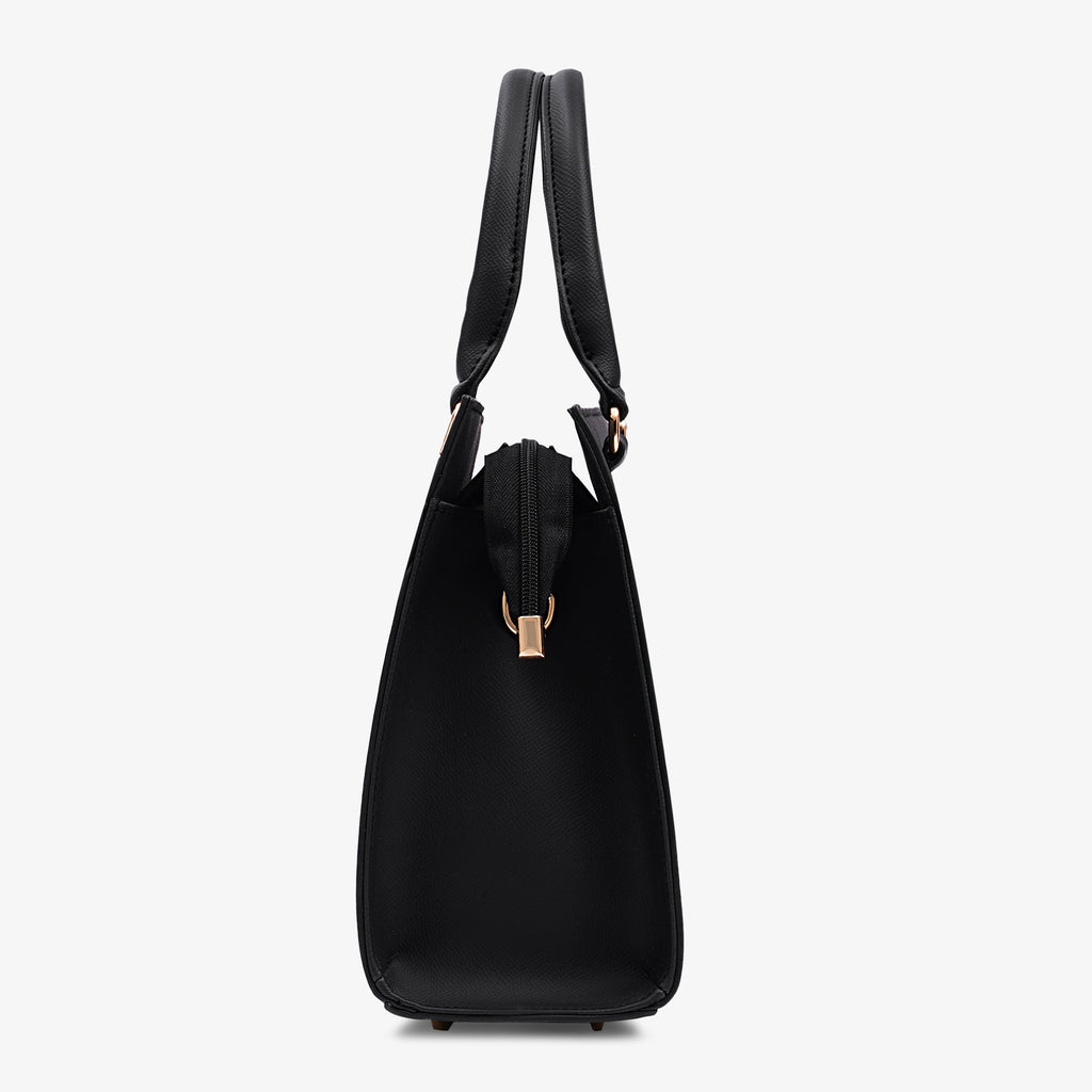 Lavie Luxe Celie Black Medium Women's Satchel