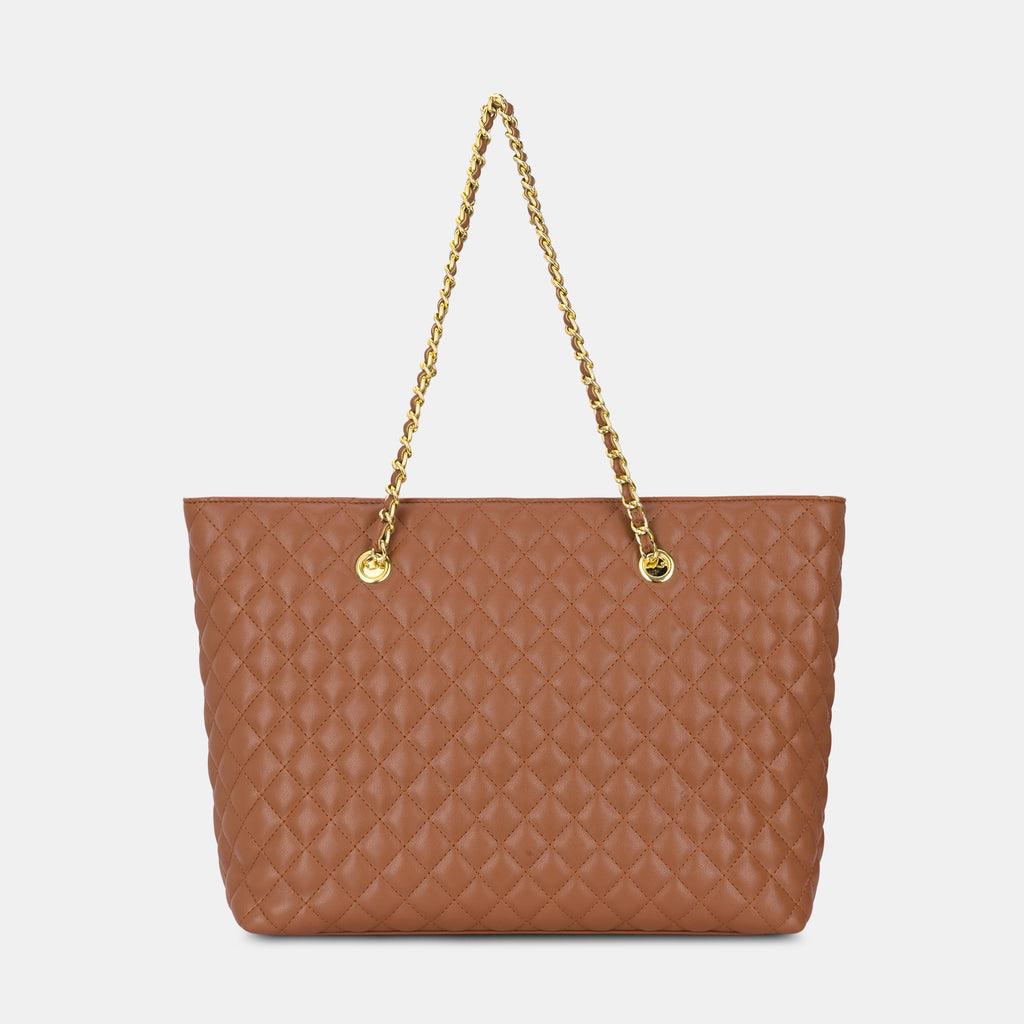 Lavie Luxe Query Tan Large Women's Tote