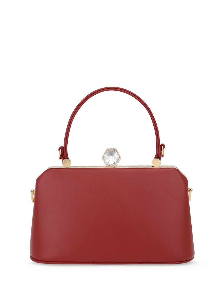 Lavie Signature Gaum Maroon Large Women's Frame Bag