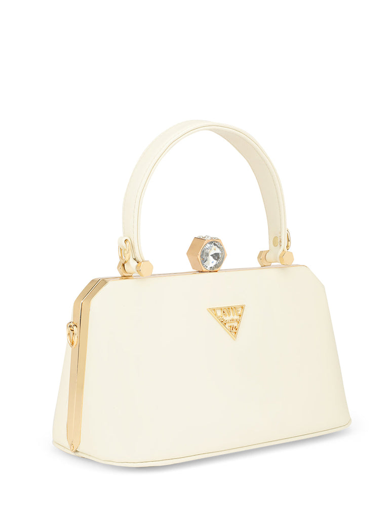 Lavie Signature Gaum Off White Large Women's Frame Bag