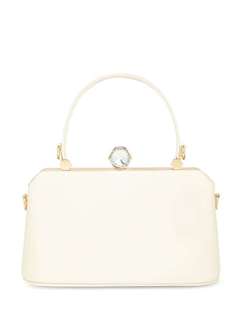 Lavie Signature Gaum Off White Large Women's Frame Bag