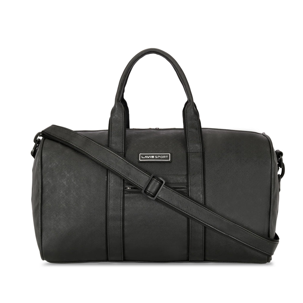 Lavie_Sport_Captain_32L_Synthetic_Leather_Unisex_Duffle_Bag_Black