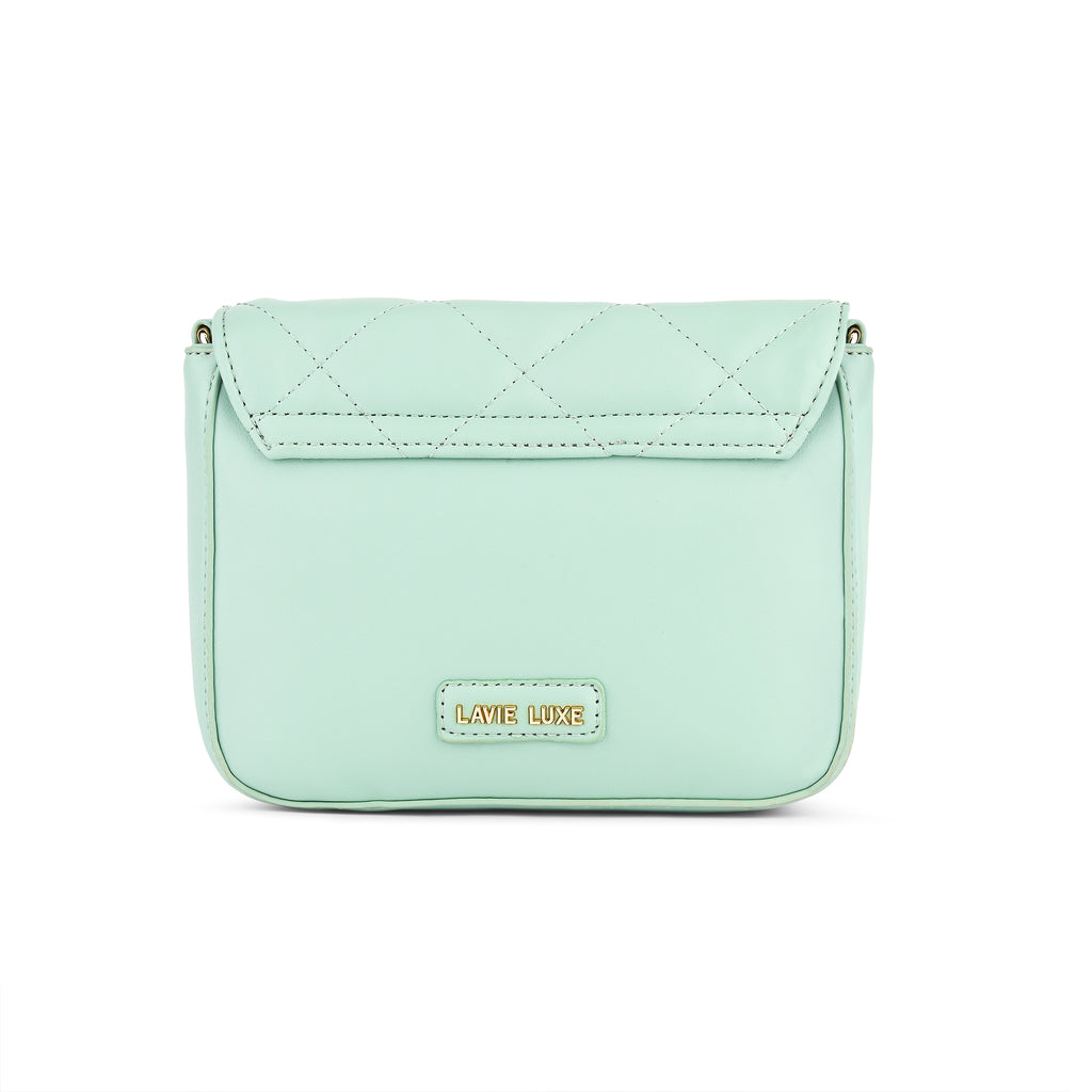 Lavie Luxe Mint Small Women's Carol Flap Sling Bag