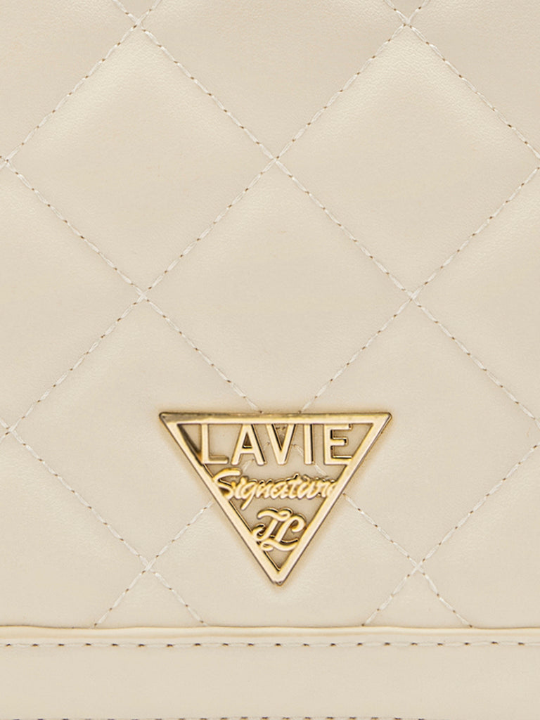 Lavie Signature Atlanta Small Off White Womens Sling Bag