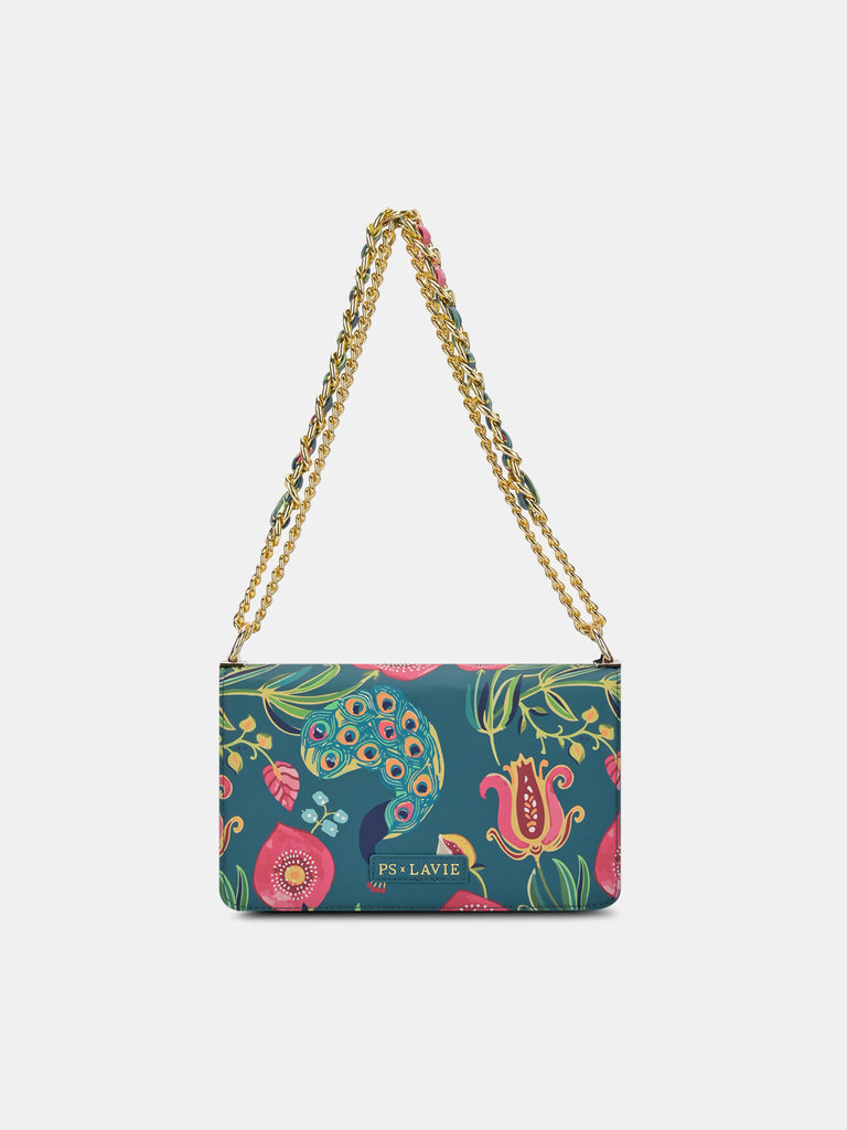 Saras Print Medium Flap Sling Bag