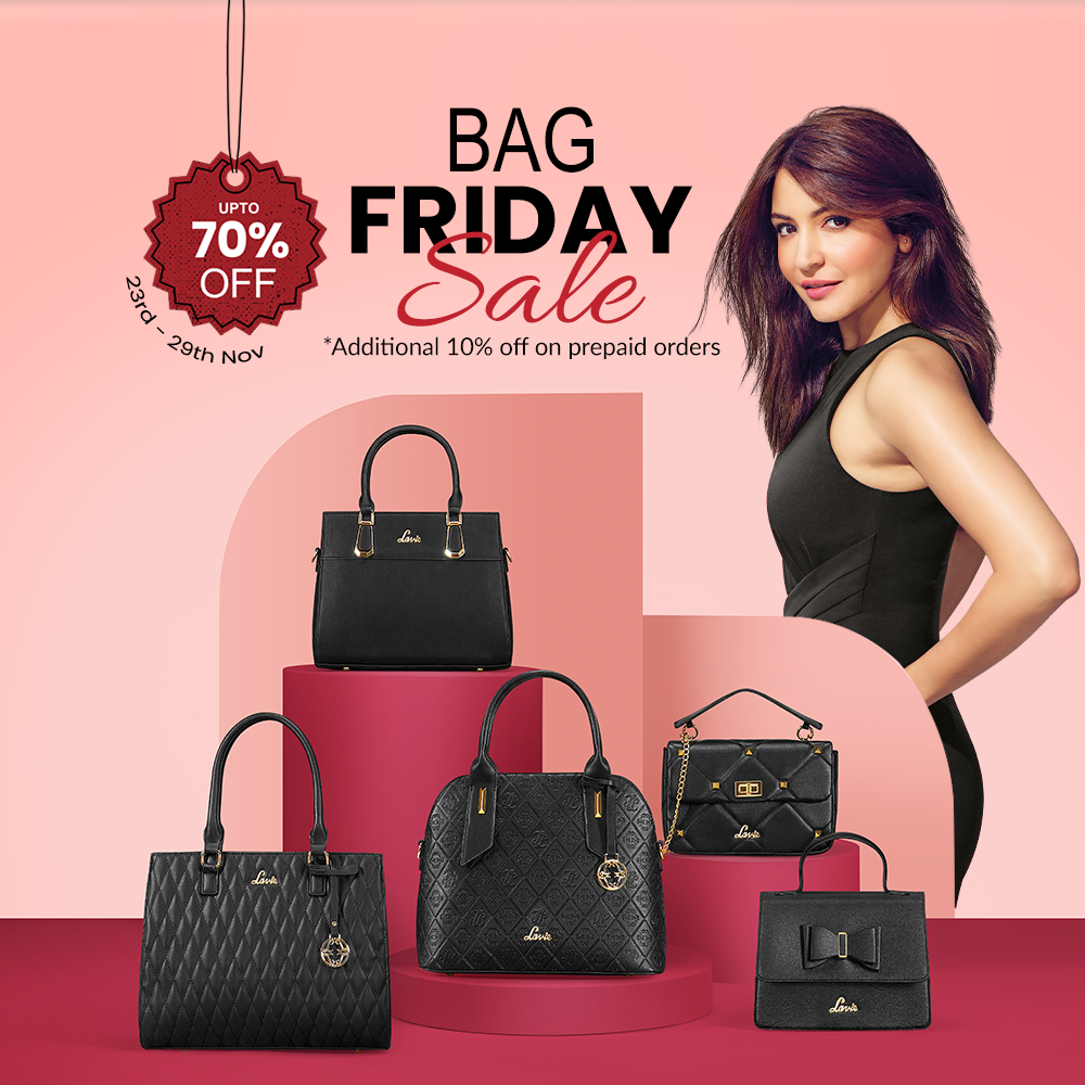 Buy LV Women Black Hand-held Bag Beige Online @ Best Price in India