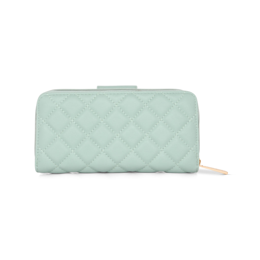 Lavie Luxe Mint Large Women's Diamond Bifold Wallet