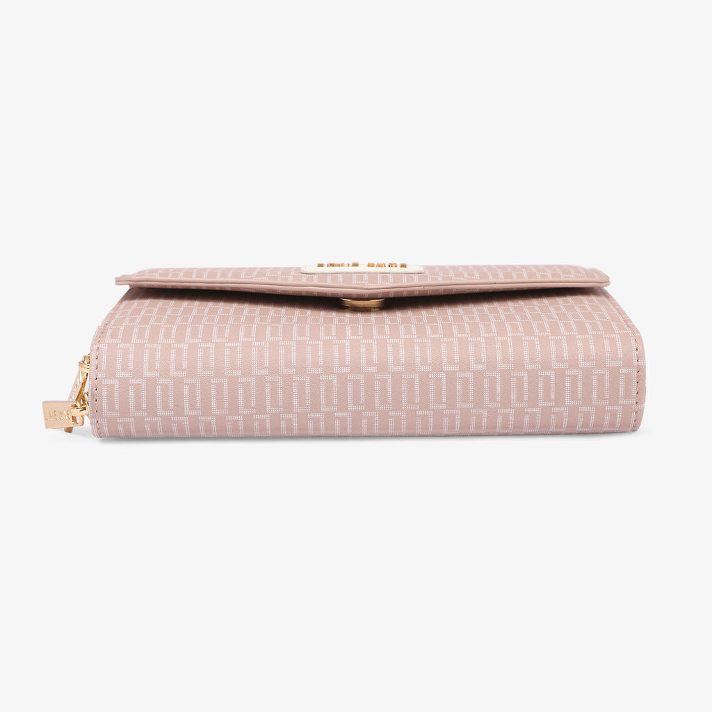 Lavie Luxe Sally Pink Large Women's Sling Wallet