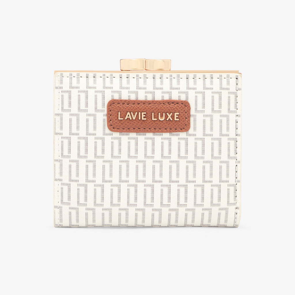 Lavie Luxe Mono Frame Off White Small Women's Wallet