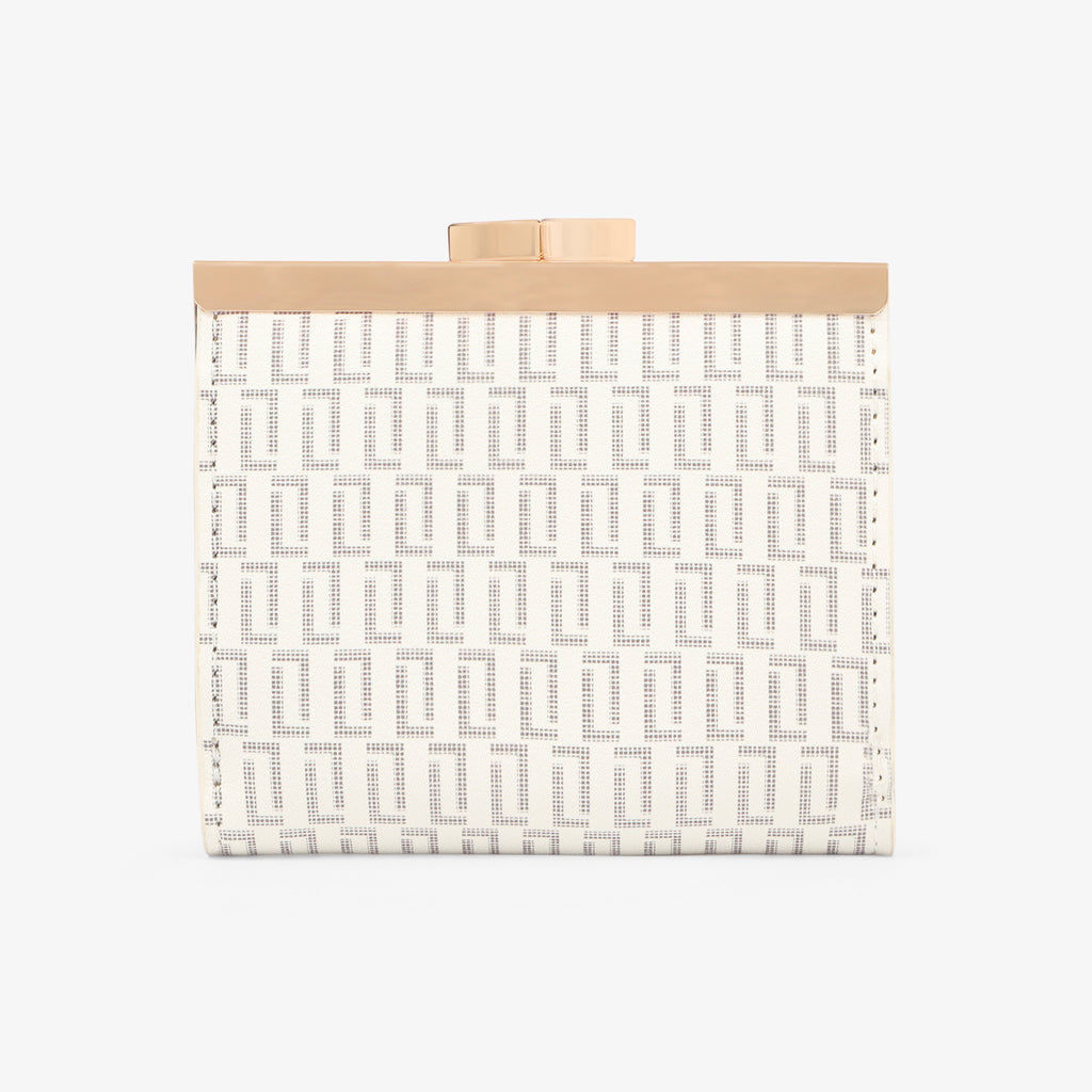 Lavie Luxe Mono Frame Off White Small Women's Wallet