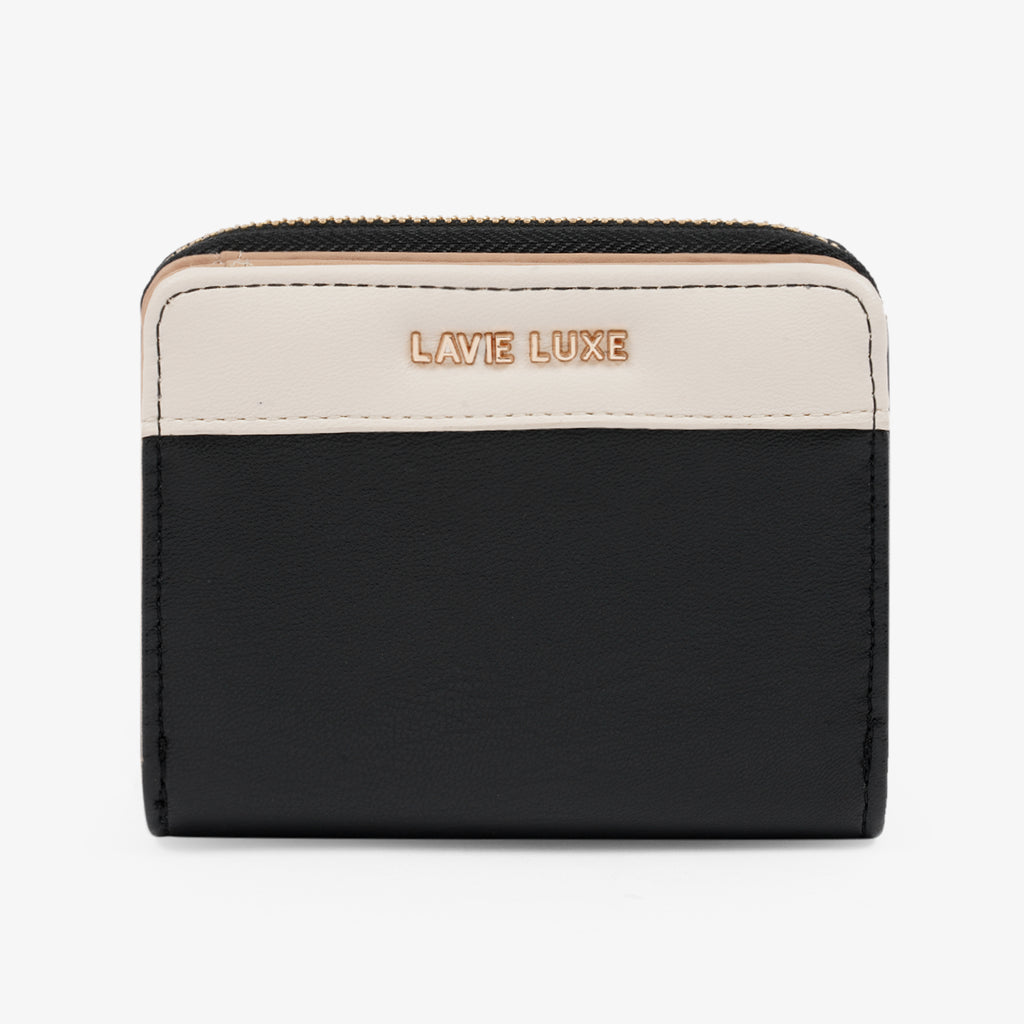 Lavie Luxe flap24 Black Small Women's Bifold wallet