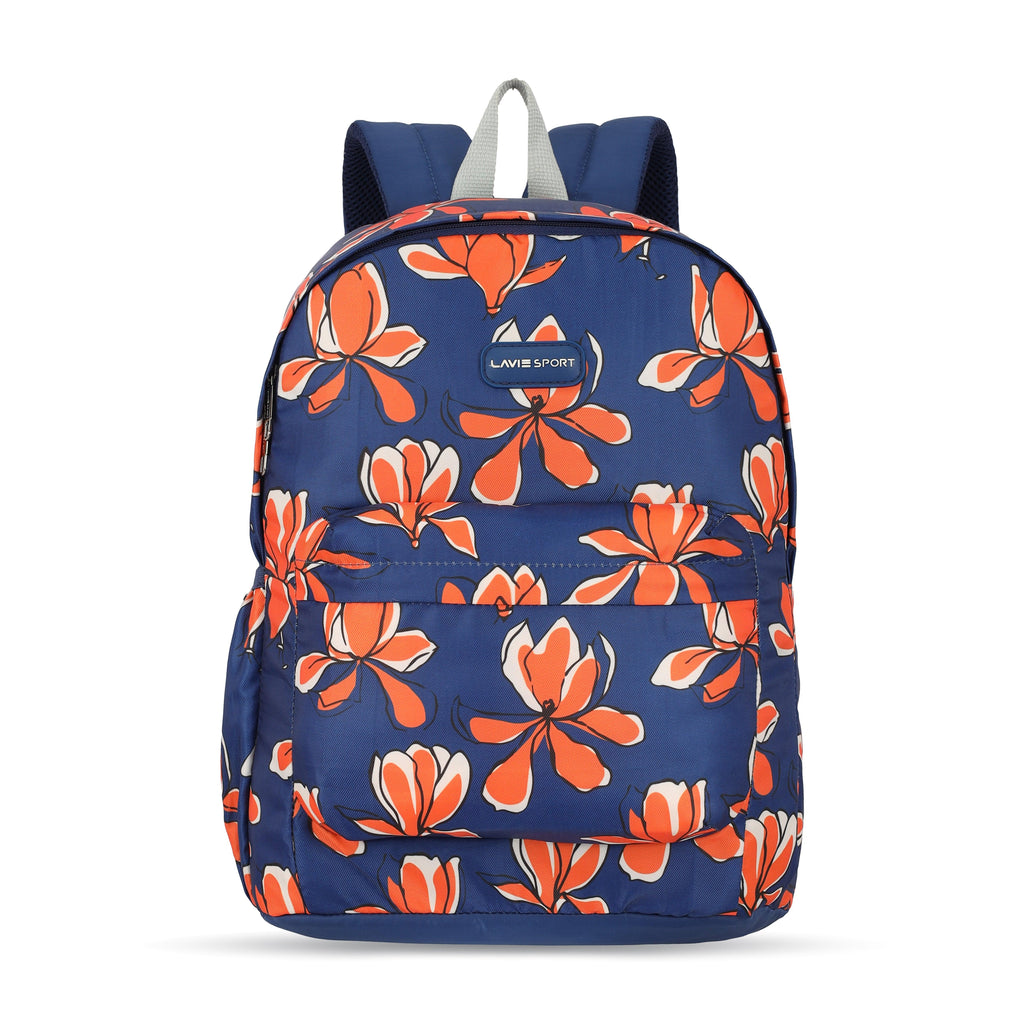 Lavie_Sport_Bloomy_18L_Printed_Casual_Backpack_|School_Bag_for_Girls_Navy