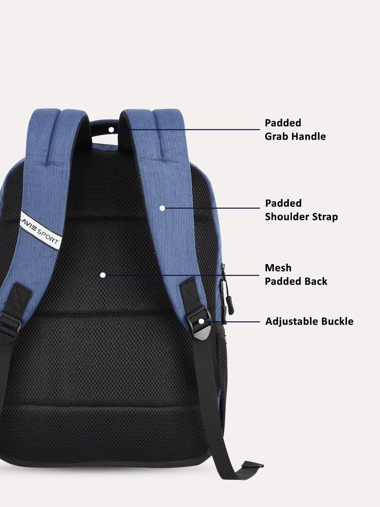 Lavie Sport Apex 21L Laptop Backpack For Men & Women Navy - Lavie World