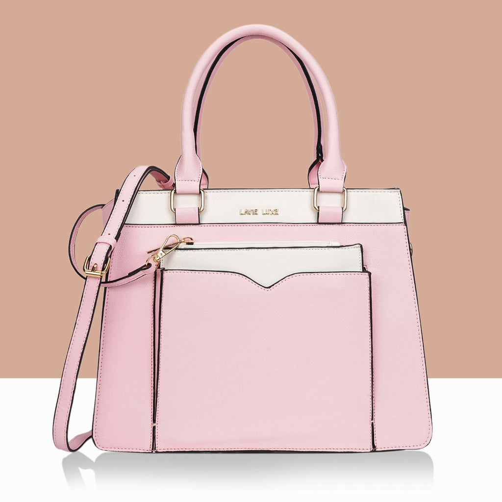 Lavie Luxe Yalon23 Women's Satchel Bag Medium Light Pink