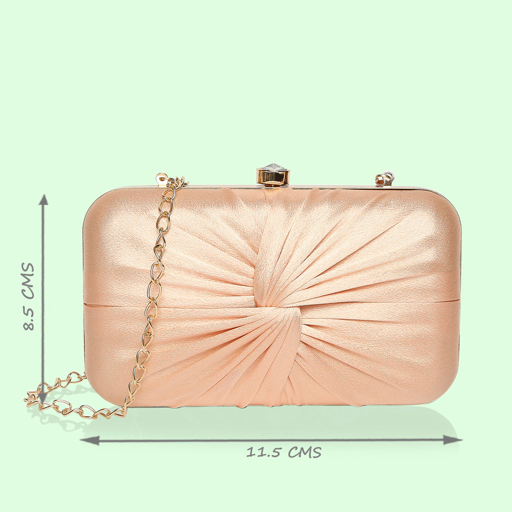 Lavie Cheer Framed Women's Clutch Purse Small Rose Gold