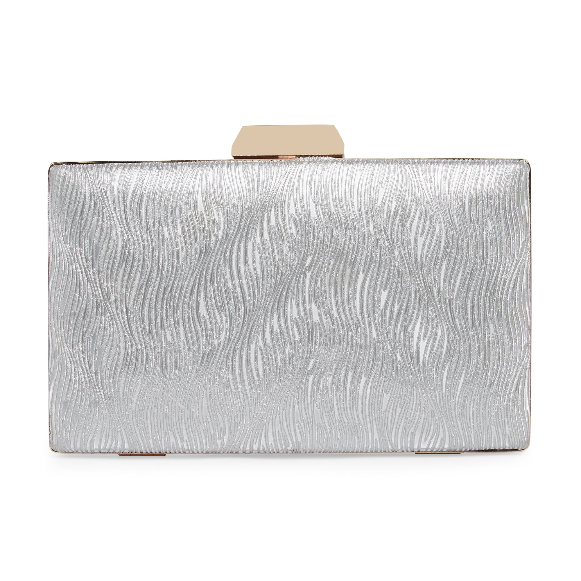 Metallic Silver Faux Snakeskin Clutch Purse- Limited Edition- Excellent -  10 X5 | eBay