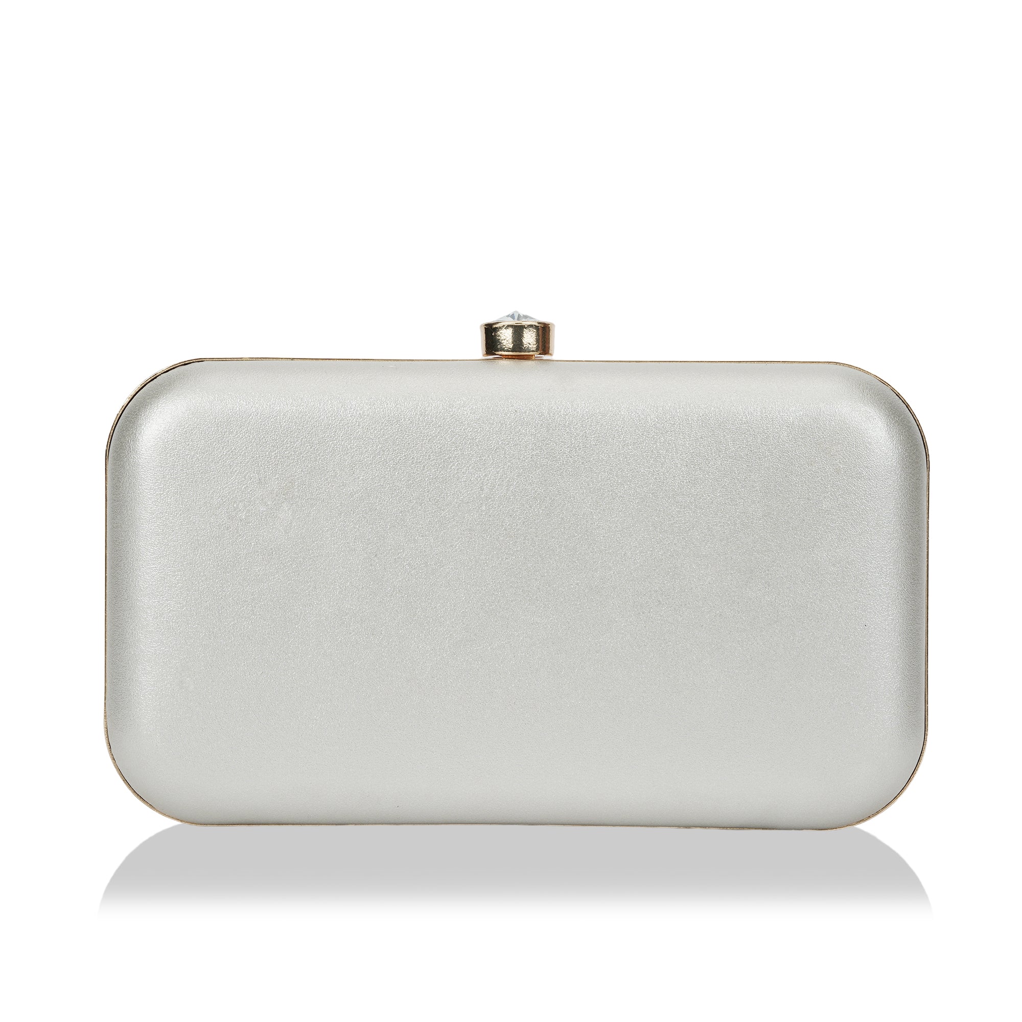 Hollywood Inspired Vintage Satin Glamour Clutch Purse - White